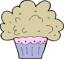 cartoon big cupcake png