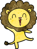 laughing lion cartoon png