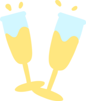 full champagne glasses png