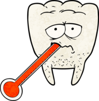 cartoon unhealthy tooth png