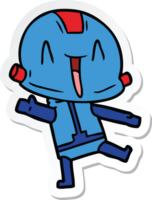 autocollant d'un robot de dessin animé png