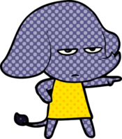 infastidito cartone animato elefante png