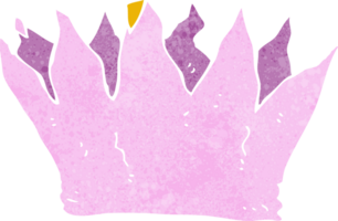 corona de papel de dibujos animados png