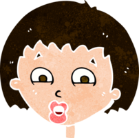 expression choquée de dessin animé png