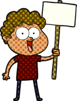 hombre feliz de dibujos animados png