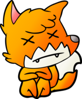 cartoon dead fox png