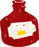 botella vieja de dibujos animados png