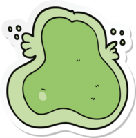 pegatina de una ameba de dibujos animados png