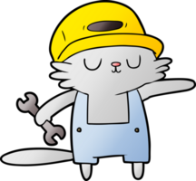 constructeur de chat de dessin animé png