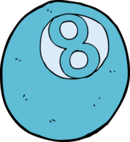 cartoon pool ball png