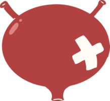 flat color style cartoon bladder png