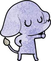 éléphant de dessin animé mignon png