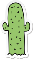 pegatina de un cactus de dibujos animados png