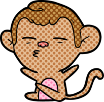 macaco suspeito de desenho animado png