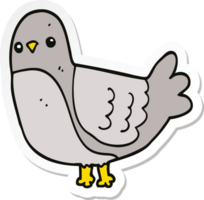 sticker of a cartoon bird png