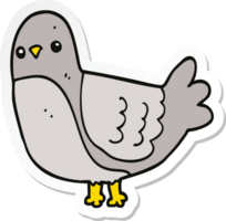 Aufkleber eines Cartoon-Vogels png