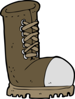 cartoon old work boot png