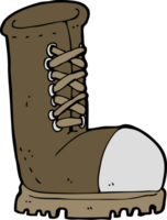 bota de trabajo vieja de dibujos animados png