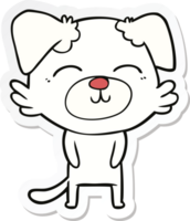 sticker van een tekenfilmhond png