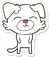 sticker of a cartoon dog png