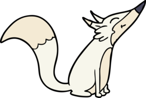 Cartoon-Polarfuchs png