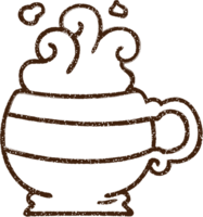 Kaffeetasse Kohlezeichnung png