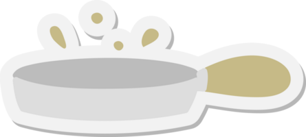 hot frying pan sticker png