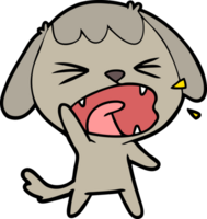 cute cartoon dog barking png