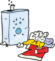 cartoon washing powder and laundry png