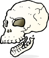 cartoon spooky skull png