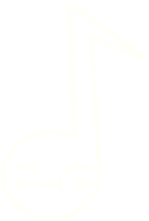 desenho de giz de nota musical png