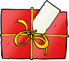 cartoon wrapped present png