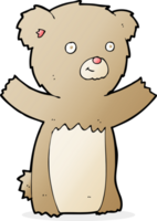 ours en peluche de dessin animé png