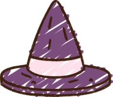 dibujo de tiza de sombrero puntiagudo png