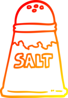 warm gradient line drawing cartoon salt shaker png