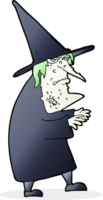 cartone animato brutto vecchio strega png