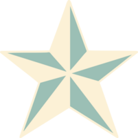 tattoo style icon of a star png