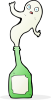 fantôme de dessin animé en bouteille png