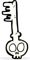 cartoon spooky key png