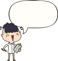 cartoon happy boy surprised and speech bubble png