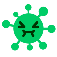 simple annoyed virus png