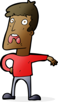 cartoon complaining man png