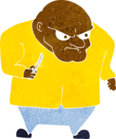 hombre malvado de dibujos animados png