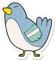 sticker of a cartoon bird png