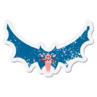 cute halloween bat grunge sticker png