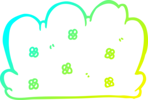 cold gradient line drawing cartoon hedge png