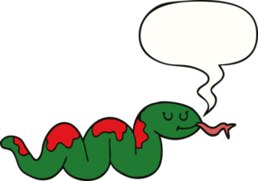 cartoon snake and speech bubble png