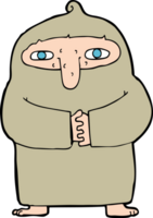 monge dos desenhos animados no manto png