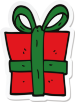 sticker of a cartoon gift png