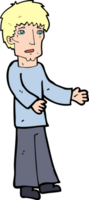 Cartoon-Mann erklärt png